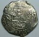 Philip II 8 Real Cob Potosi Bolivia Assayer M Spanish Dollar Colonial Era Silver
