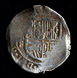 Pirate Cob & Spanish colonial coin Philip III Silver 8 Reales Mexico Mo-F 1611