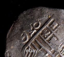Pirate Cob & Spanish colonial coin Philip IV Silver 8 Reales Mexico Mo-D 1630