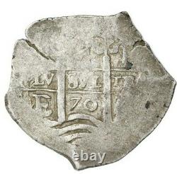 Potosi, Bolivia, cob 4 reales, 1670 E. 12.7 grams. AVF with nearly full shield