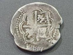 Potosi King Philipp II -silver- 8 Reales Cob P B Scarce