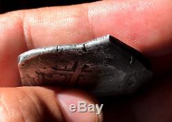 ¡¡ Rare! Silver Cob 8 Reales Of Philip V. Mexico. J. 1715 Shipwreck Coa