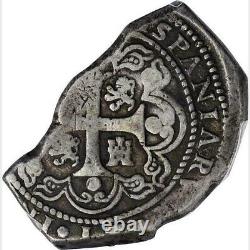 ¡¡ Rare! Silver Cob 8 Reales Philip V 1733 Mexico Klippe Type M. F