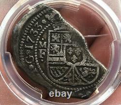 Rare? Silver Cob 8 Reales Type Klippe Year 1733 Mexico Mint Assayer Mf