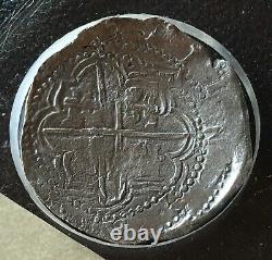 ¡¡ Rare! Spanish Silver Cob 8 Reales Potosi R Atocha Treasure 1622 Grade I Coa