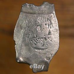Raw 1706-23 Mexico 8R Mexican Silver 8 Reales Philip V Cob Type Coin