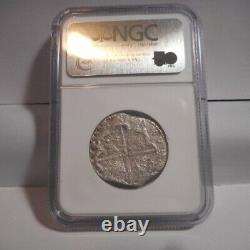 SAO JOSE SHIPWRECK Silver Cob Coin SPAIN 4 Reales 1615-20 S V NGC Certified RARE