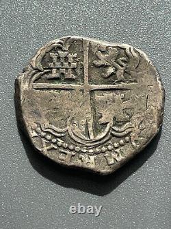 SPAIN 4 REALES Silver COB Probably Potoci Philip II or III 13.92 GRAM