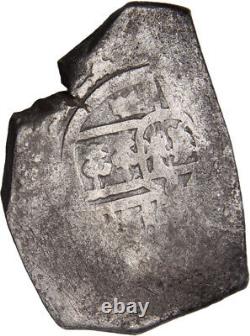SPANISH COLONIZATION OF South Arabia COB 1 Reals Silver Chunk Shipwreck Coin