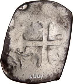 SPANISH COLONIZATION OF South Arabia COB 1 Reals Silver Chunk Shipwreck Coin
