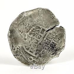 Santa Margarita 8 Reales Mexico Assayer D Grade 1 Silver Cob Coin 25.36 GRAMS