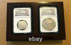 Sao Jose Shipwreck Mexico 4 & 8 Reale 1556-1622 Ngc Authenticated With Coa Case