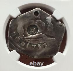 Scarce Silver Cob 8 Reales Ferdinand VI 1753 Guatemala Mint. Countermark Ngc