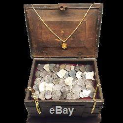Shipwreck Treasure Collection! 54 Silver Pieces of 8 Cob Reales Box Included