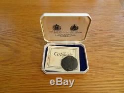 Silver 4 Reales Cob C 1628 Coa Lucayan Beach Shipwreck Pirate Cased Spink Spain
