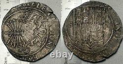 Spain 1474-1504 4 Reales Silver COB Pirate Treasure Coin Ferdinand & Isabella
