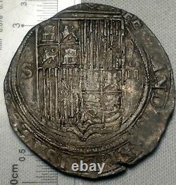 Spain 1474-1504 4 Reales Silver COB Pirate Treasure Coin Ferdinand & Isabella