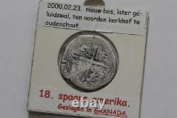 Spain 2 Reales Philip II Granada Mint Cob Silver 6.06 Gr. B63 #6741