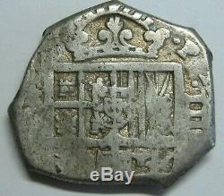 Spain 4 Real Cob Philip Era Atocha Peninsular Mint Spanish Colonial Silver Coin