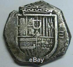 Spain 8 Real Cob Atocha Era Treasure Fleet Spanish Dollar Colonial Sevilla