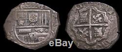 Spain Philip IV 1621-65 Silver Cob 8 Reales 25.28 gms Seville Mint Good VF 6365