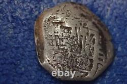 Spain Rare Silver 4 Reales Cob Double Struck On Reverse