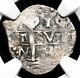 Spanish Colonial Era Peru. Philip V, 1732-L N, Silver Cob Real, NGC Clipped