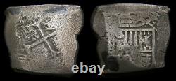 Spanish Colonial Mexico City Mint Philip IV 1621-65 Silver Cob 8 Reales aVF 6374