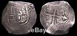 Spanish Colonial Mexico Philip III 1598-1621 Silver Cob 8 Reales (27.28 gm) 6366