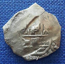 Spanish Colonial Silver Cob 4 Reales 13,49 grams