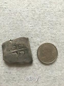 Spanish Treasure Coin Lot. 2 Cobs (1 Very Fine), 2 Slabbed 8 Reals