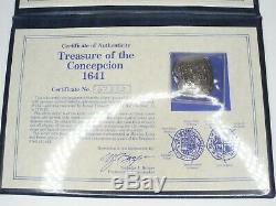 Treasure Of The Concepcion 1641 Silver Coin Spanish 8 Reales Cob Piece Of Eight