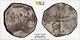 Undated Spanish Colonial 1/2 Real Cob PCGS F Lot#G985 Silver