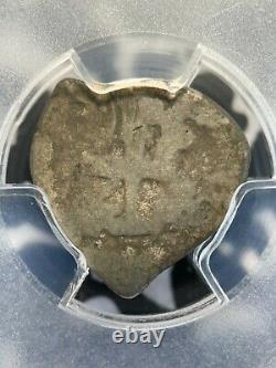 Undated Spanish Colonial 1/2 Real Cob PCGS G4 Lot#G1221 Silver