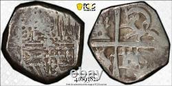 Undated Spanish Colonial 1 Real Cob PCGS VF30 Lot#G984 Silver