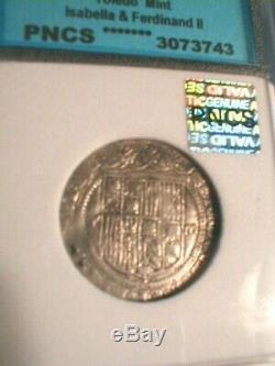 Undergraded Silver Cob! 1504 Toledo Mint Spain Real Isabella & Ferdinand II
