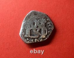 Very Rare? Silver Cob 1/2 Real Philip IV Nueno Reino 1662 Assayer P