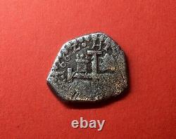 Very Rare? Silver Cob 1/2 Real Philip IV Nueno Reino 1662 Assayer P