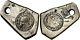 Very Rare Silver Cob 4 Reales Costa Rica 1846 On 4 Reales Guatemala Countermark