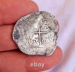Very Rare? Silver Cob 4 Reales Philip II Potosi Mint Assayer A