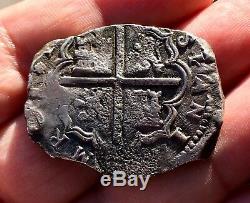 ¡¡ Very Rare! Silver Cob 8 Reales Philip Iv. Cartagena De Indias (1628) Rne