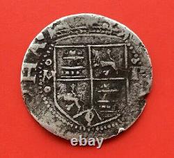 Very Rare Spanish Cob 1 Real Carlos Y Juana Mexico Mint Assayer P (1541-1542)