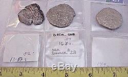 Wholesale Lot of 3 8 Reales Shipwreck Silver Treasure Cob Coins Sea Pirate